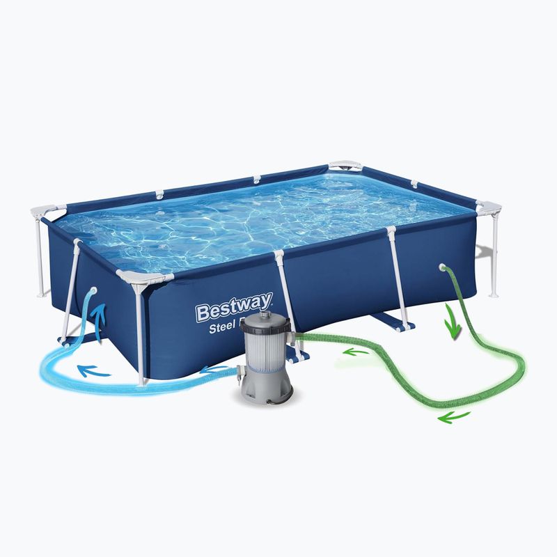 Сглобяем басейн Bestway Steel Pro Pool 259 cm син 4