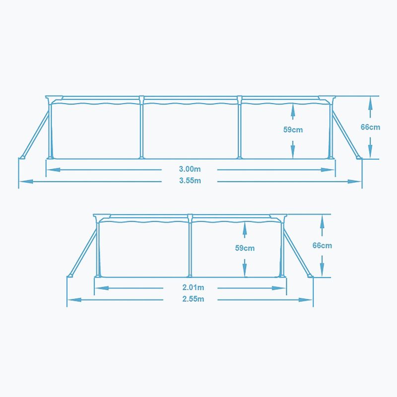 Сглобяем басейн Bestway Steel Pro Pool 300 cm син 5