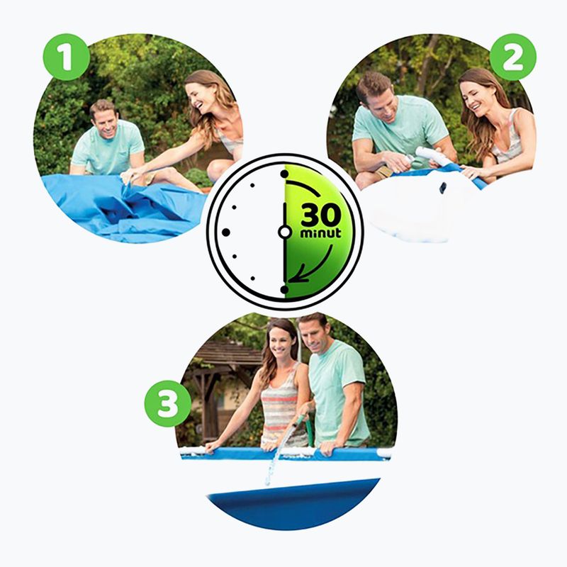 Сглобяем басейн Bestway Steel Pro Pool 300 cm син 6