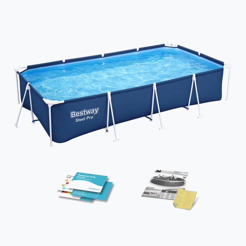 Сглобяем басейн Bestway Steel Pro Pool 400 cm син