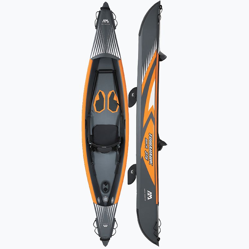 Aqua Marina Tomahawk надуваем каяк с високо налягане за 1 човек 12'4″ Air-K 375 сив 2