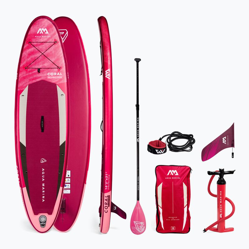 SUP дъска Aqua Marina Coral 3,1 м розова BT-22COP