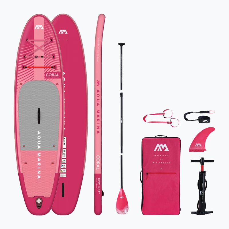 Aqua Marina Coral 10'2" розова SUP дъска BT-23COPR