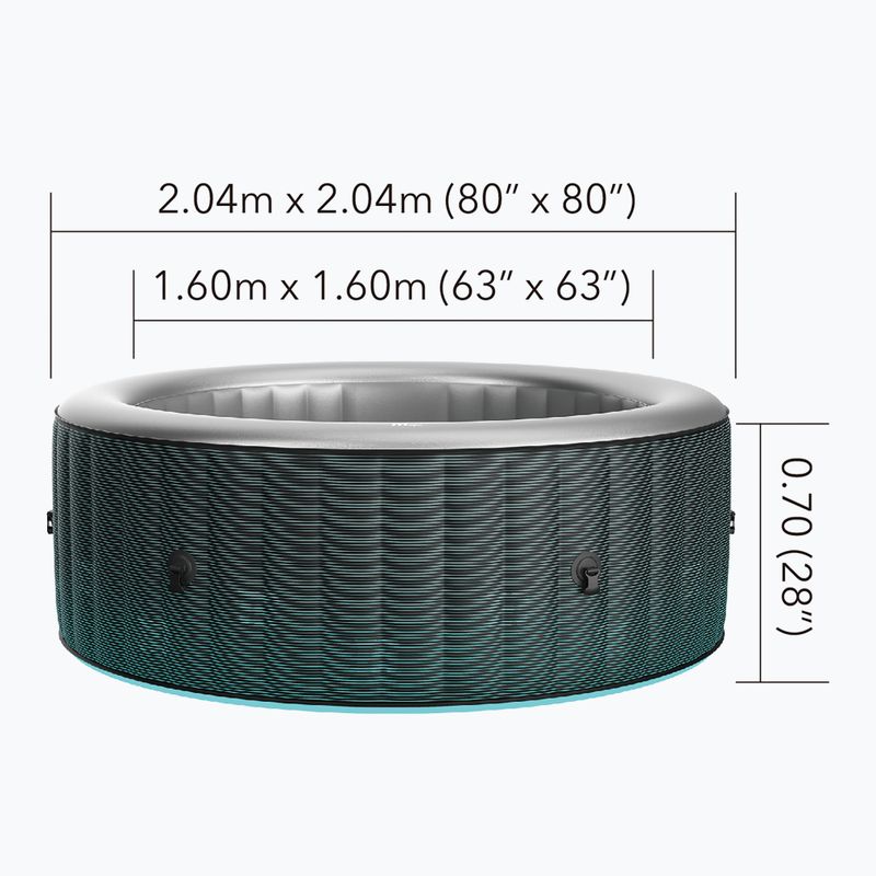 Хидромасажен басейн MSpa Comfort с 6 места Starry grey anthracite 16