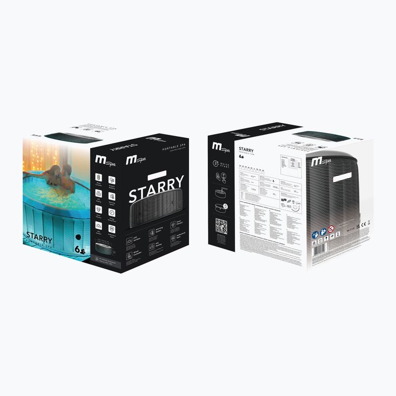 Хидромасажен басейн MSpa Comfort с 6 места Starry grey anthracite 17