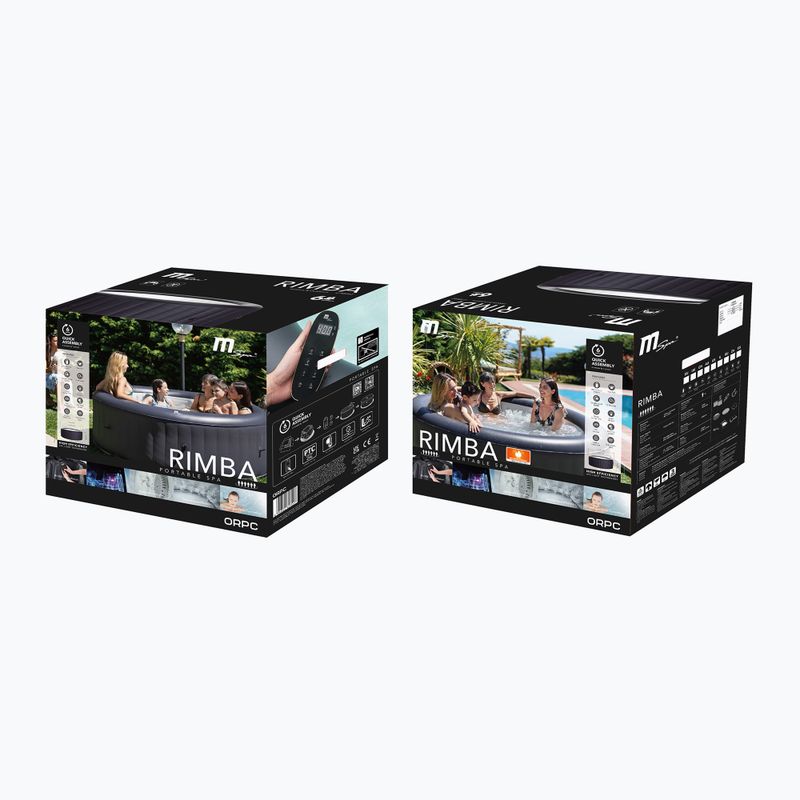 Хидромасажен басейн MSpa Urban Rimba за 6 души графит 17