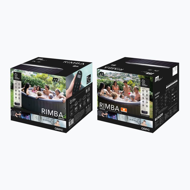 Хидромасажен басейн MSpa Urban Rimba Max за 8 души графит 17