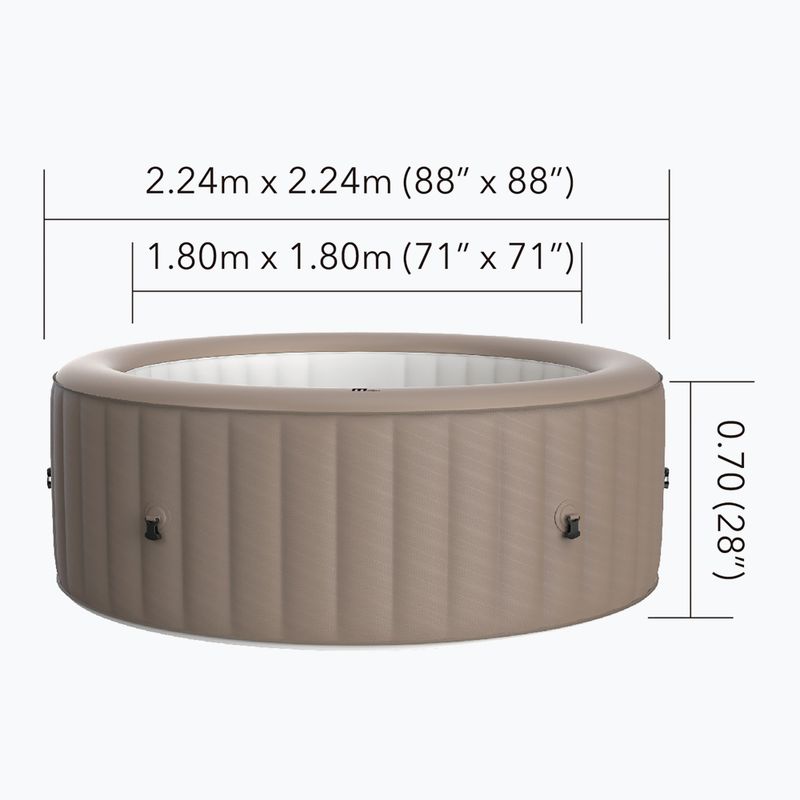 Хидромасажен басейн MSpa Urban Bristol Max за 8 души мока 17