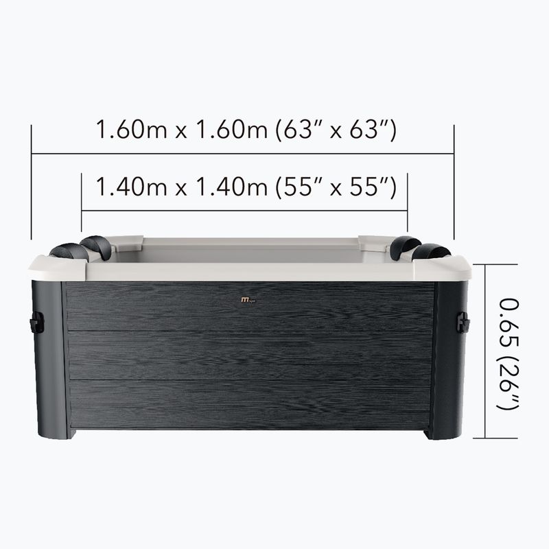 Хидромасажен басейн MSpa Frame за 6 души Oslo cool grey 18