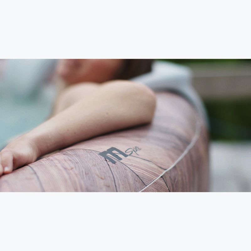 Хидромасажен басейн за 6 души MSpa Comfort Fermo с дървесна текстура 19