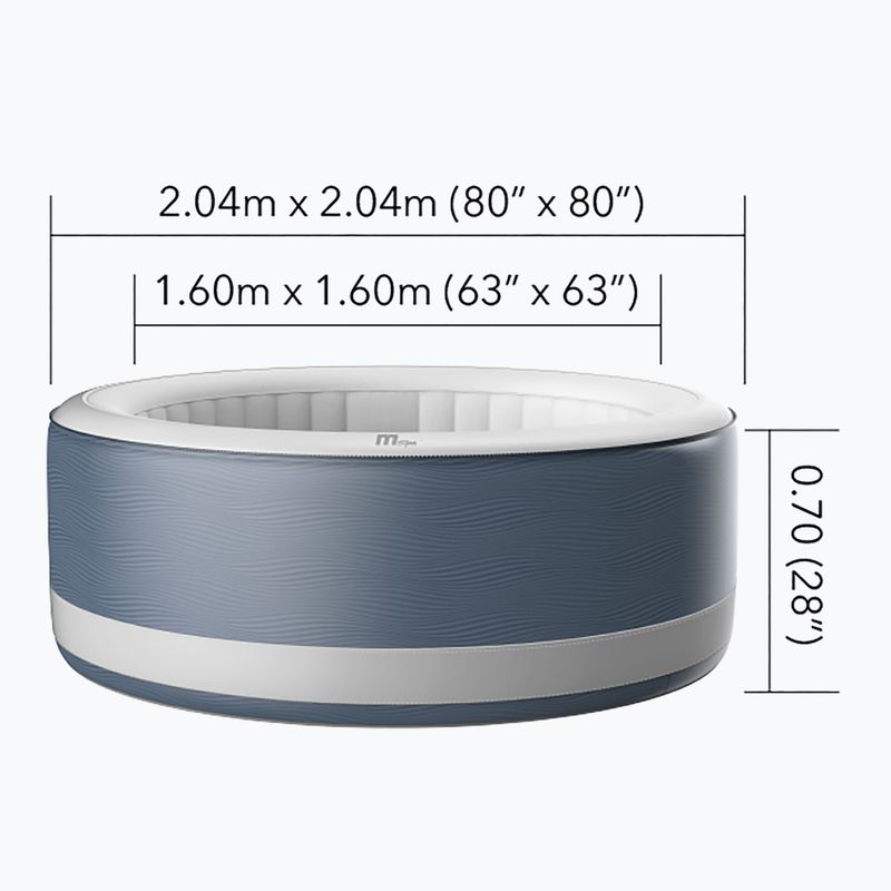 Хидромасажен басейн за 6 души MSpa Premium Vento ванилия 15