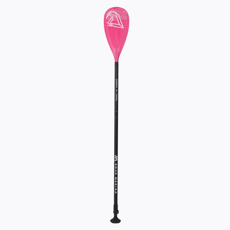Aqua Marina SPORTS III CORAL черно/розово SUP гребло от 3 части B0303624 2