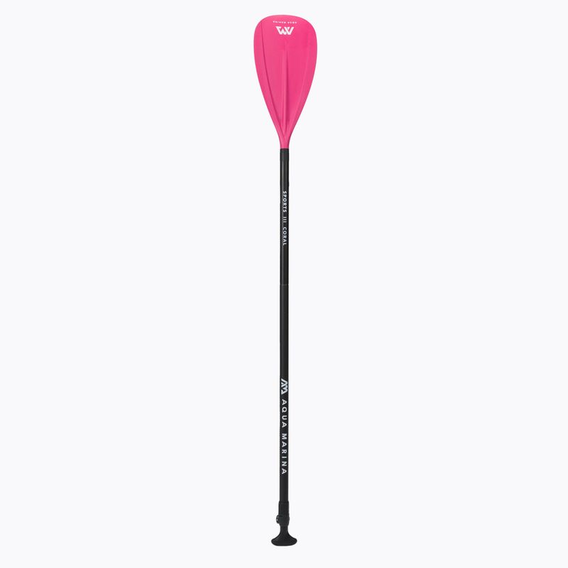 Aqua Marina SPORTS III CORAL черно/розово SUP гребло от 3 части B0303624 3