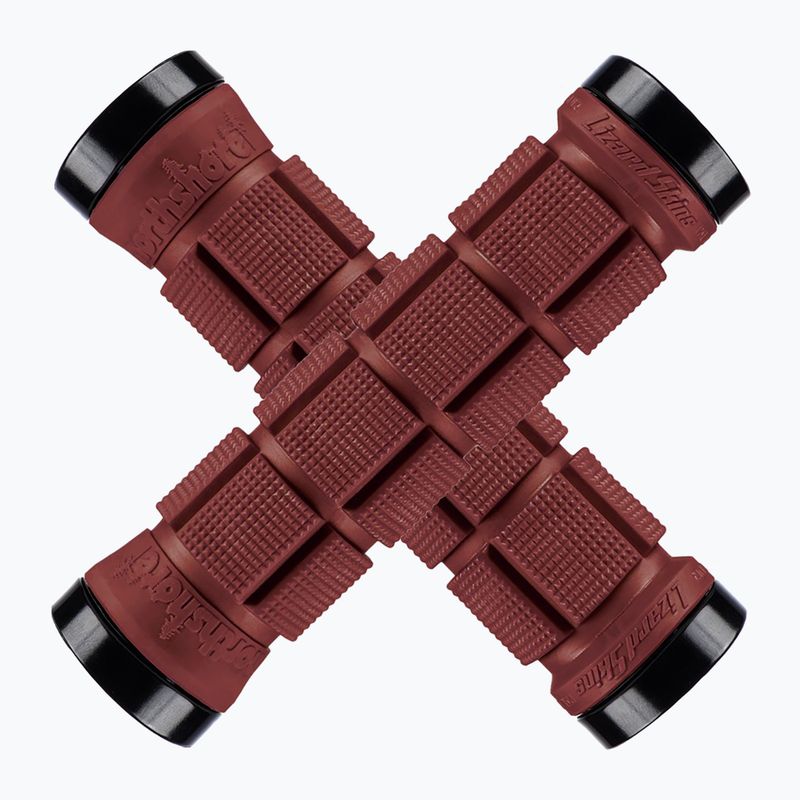 Ръкохватки за кормило Lizard Skins Dual-Clamp Northshore deep red