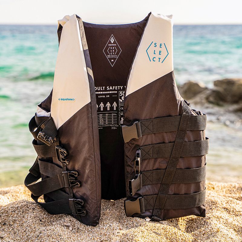 Предпазна жилетка Aquatone Select Safety Vest black/white 5