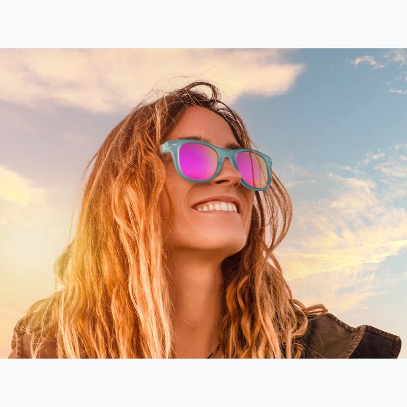 Слънчеви очила Aztron Dream crystal blue gloss/polarized light pink mirror/brown 9