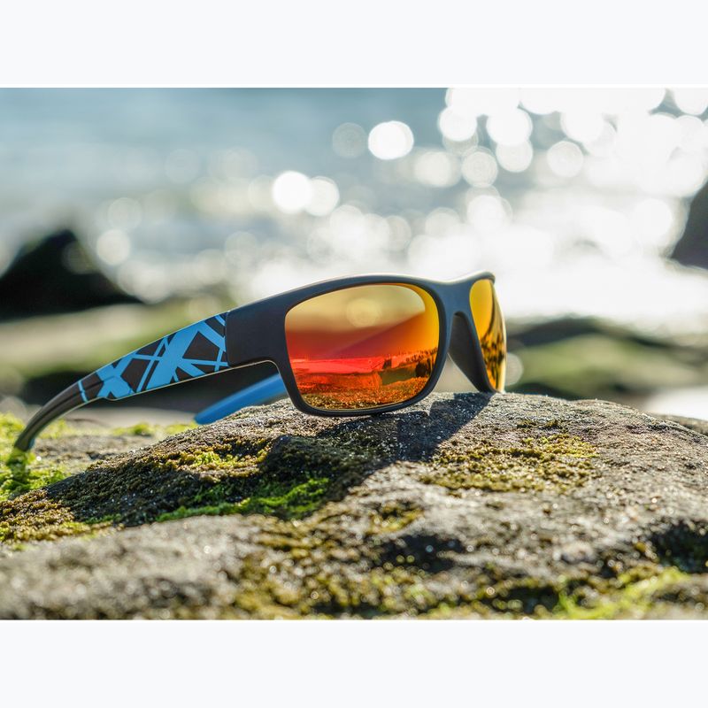 Слънчеви очила Aztron Avatar-X2 matt black/gloss blue/polarized sahara red mirror/brown 6
