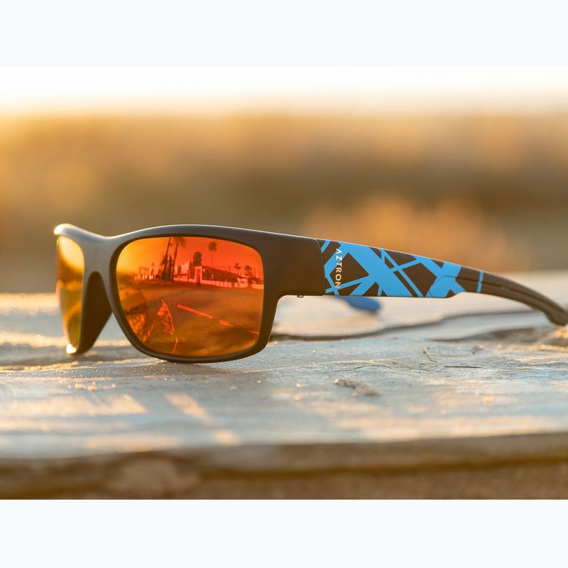Слънчеви очила Aztron Avatar-X2 matt black/gloss blue/polarized sahara red mirror/brown 7