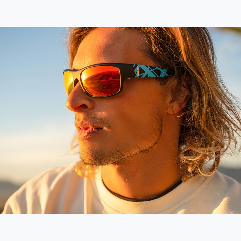 Слънчеви очила Aztron Avatar-X2 matt black/gloss blue/polarized sahara red mirror/brown 9