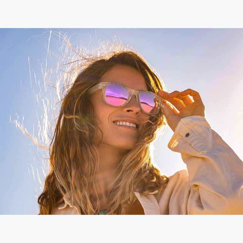 Слънчеви очила Aztron Party white marble print/polarized rose pink mirror/brown 6