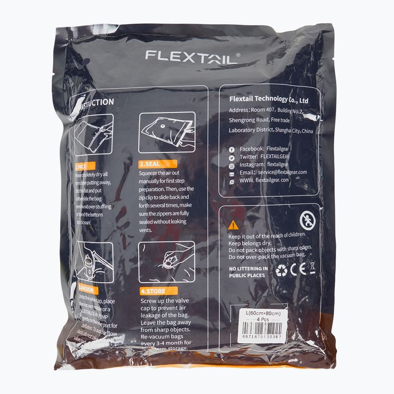 Комплект вакуумни торбички Flextail 4pack L clear 2