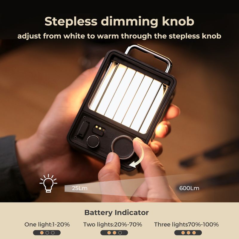 Туристическа лампа Flextail Villa зелена 6