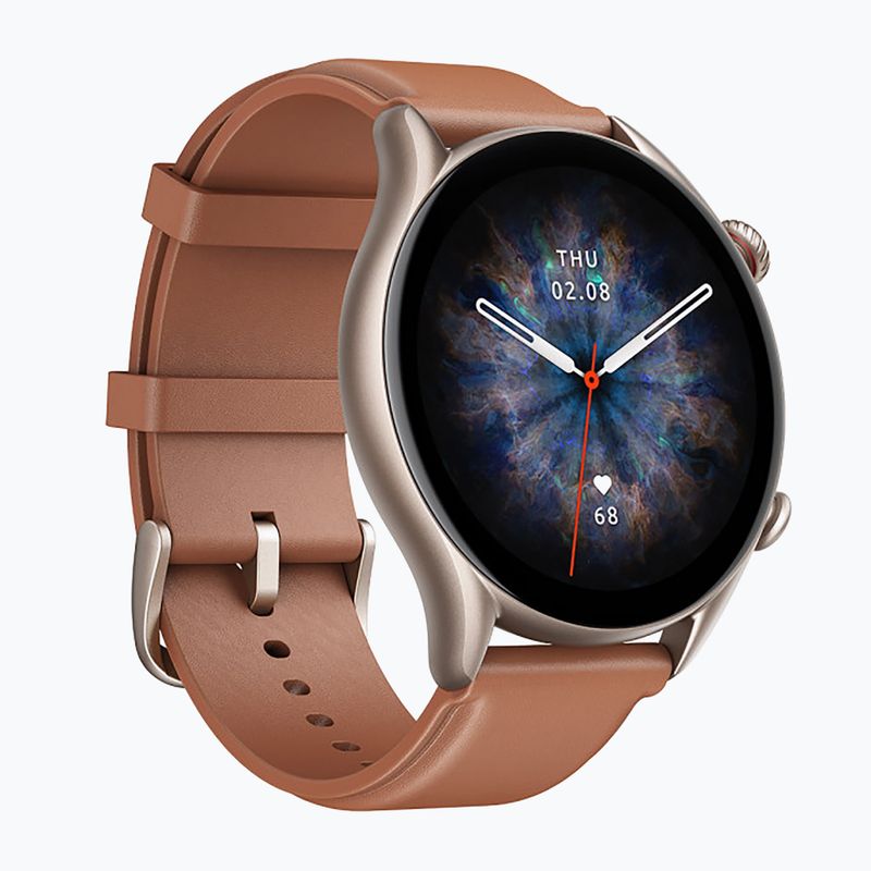 Amazfit GTR 3 Pro кафяв кожен часовник W2040OV3N 3