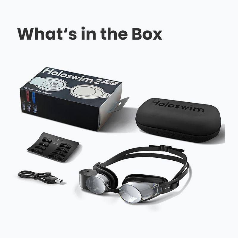 Очила за плуване Holoswim 2 Pro AR Smart deep sky black 10