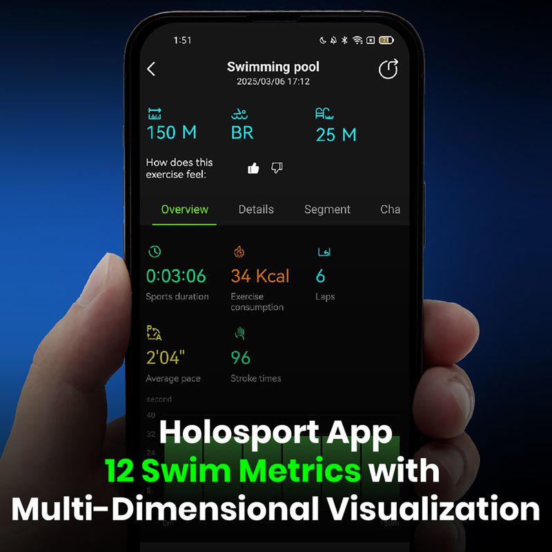 Плувни очила  Holoswim Solla Wave AI Music red 2