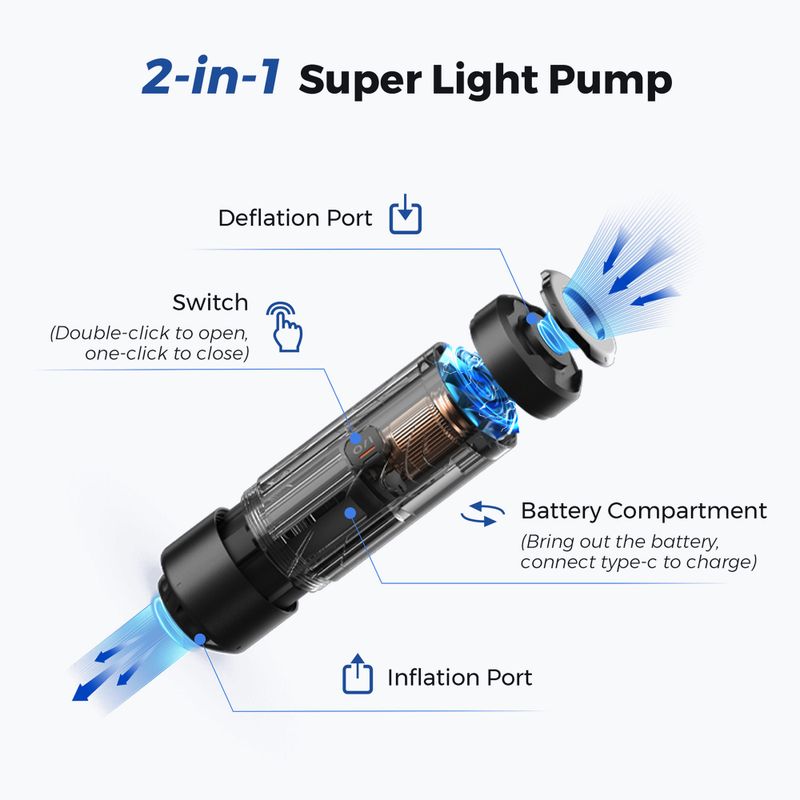 Flextail Zero Pump черен 9