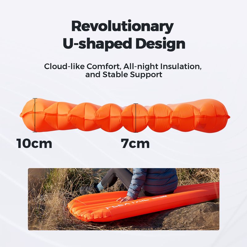 Flextail Zero R05 Regular orange надуваем матрак 9