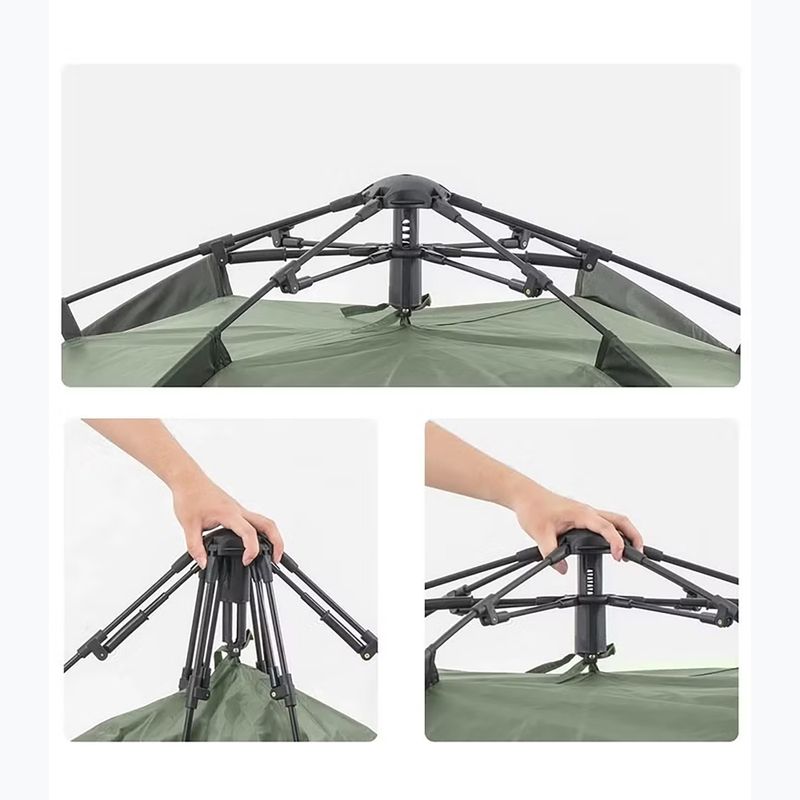 Палатка за къмпинг 4-местна Naturehike Pop-Up 4 Automatic forest green 3