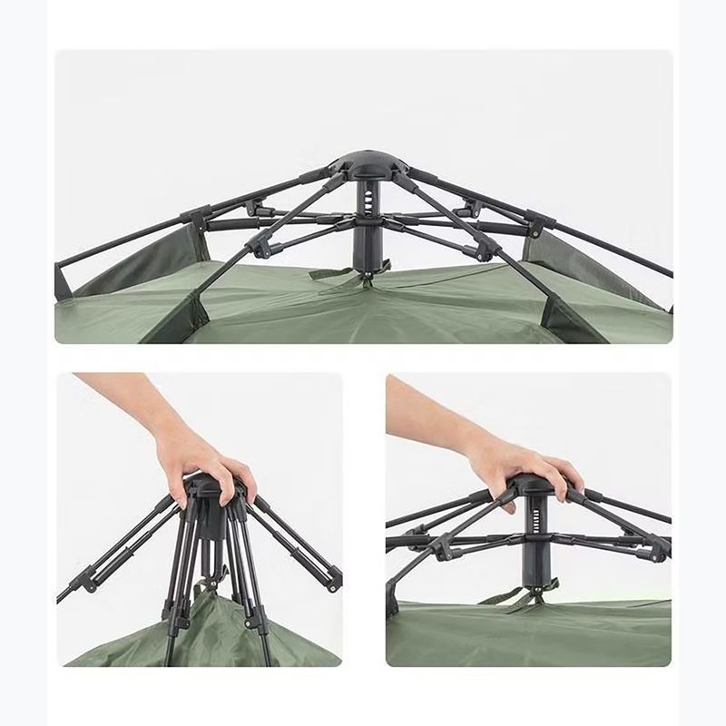 Палатка за къмпинг 3-местна Naturehike Pop-Up 3 Automatic forest green 4