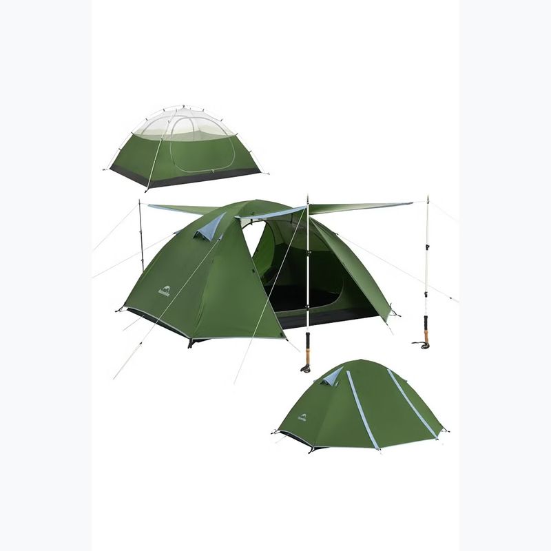 Палатка за трекинг 2-местна Naturehike Bleik 2 Type B forest green 2
