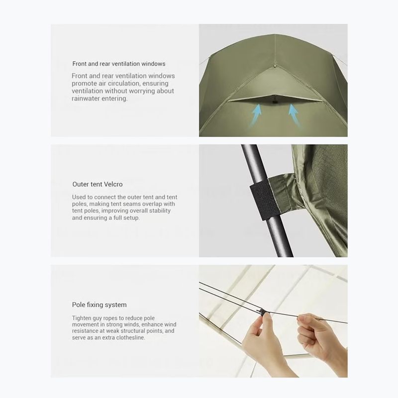 Палатка за трекинг 1-местна Naturehike Mongar Pro 1 20D olive 4