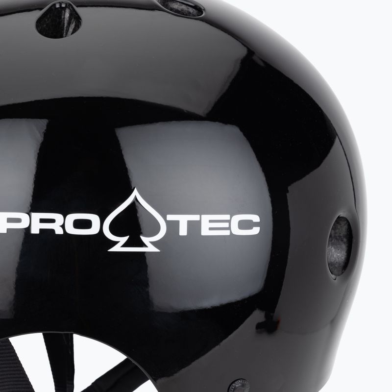Pro-Tec Classic Сертифицирана каска черен гланц 7
