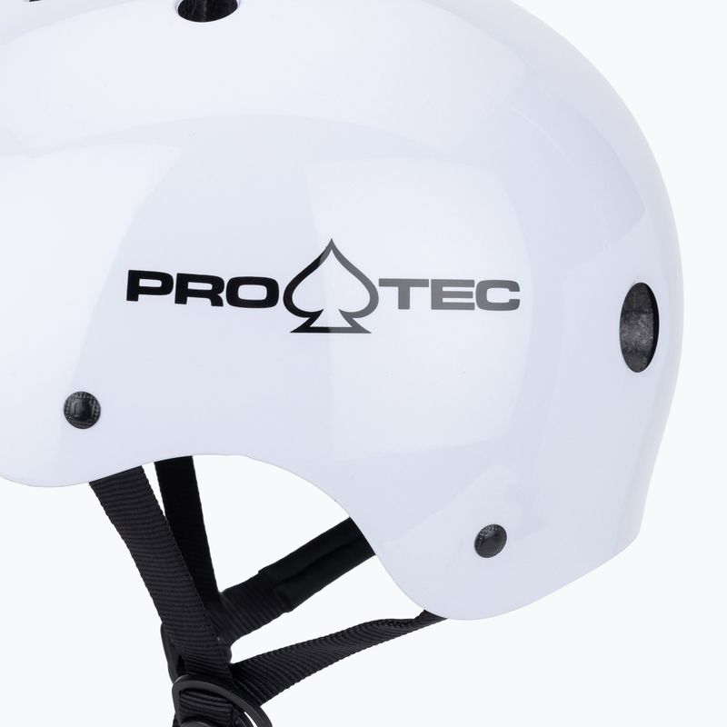 Pro-Tec Classic Сертифицирана каска бял гланц 7