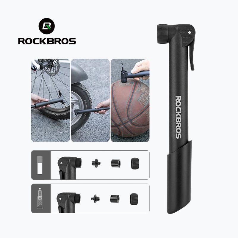 Помпа за велосипеди Rockbros 42520001 80psi черна 2