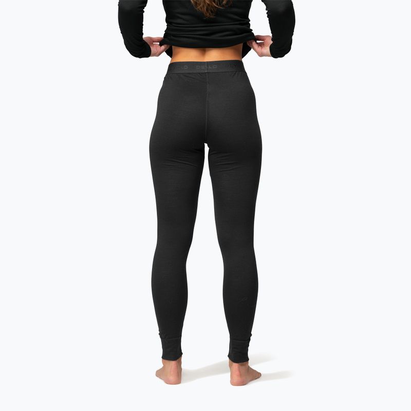 Дамски термоактивни панталони Devold Breeze Merino 150 Longs black 2