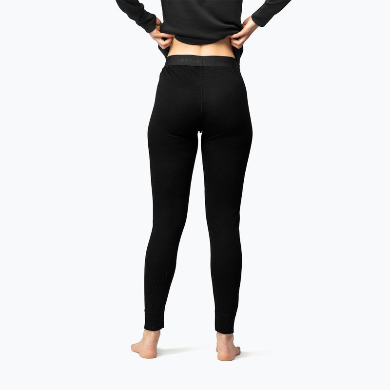 Дамски термоактивни панталони Devold Duo Active Merino 205 Longs black 2