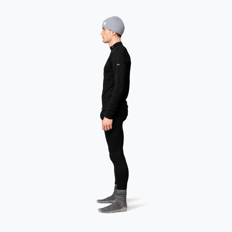 Мъжки термоактивен суитшърт Devold Breeze Merino 150 Zip Neck black 4