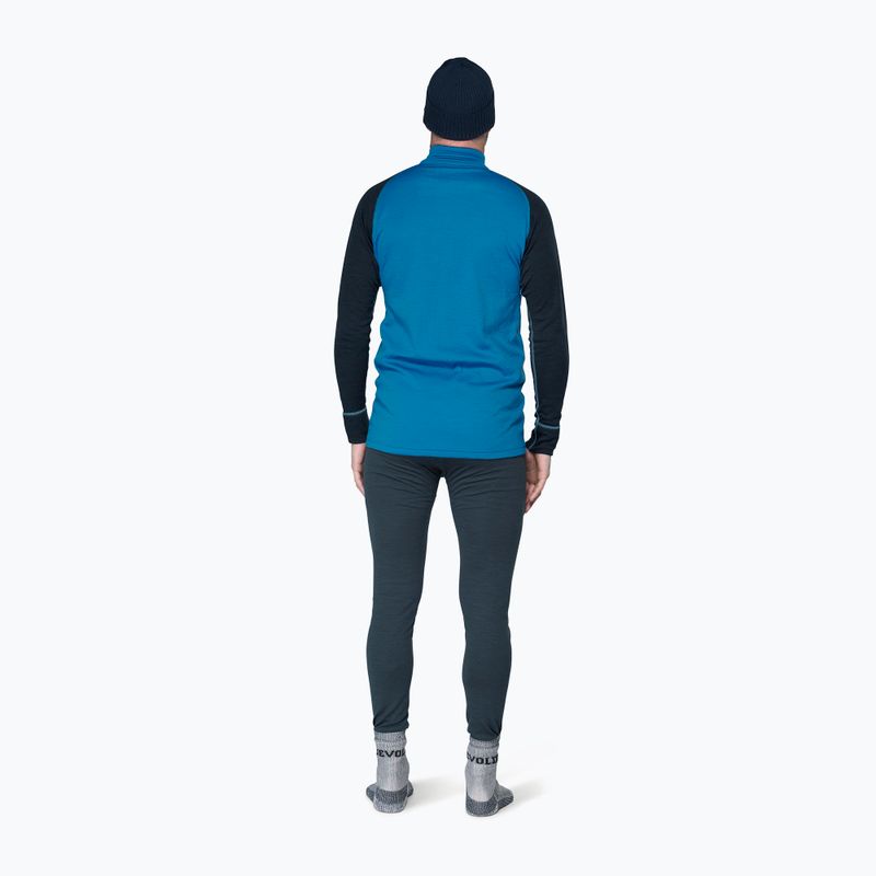 Мъжки термоактивен суитшърт Devold Duo Active Merino 205 Zip Neck blue/ink 3