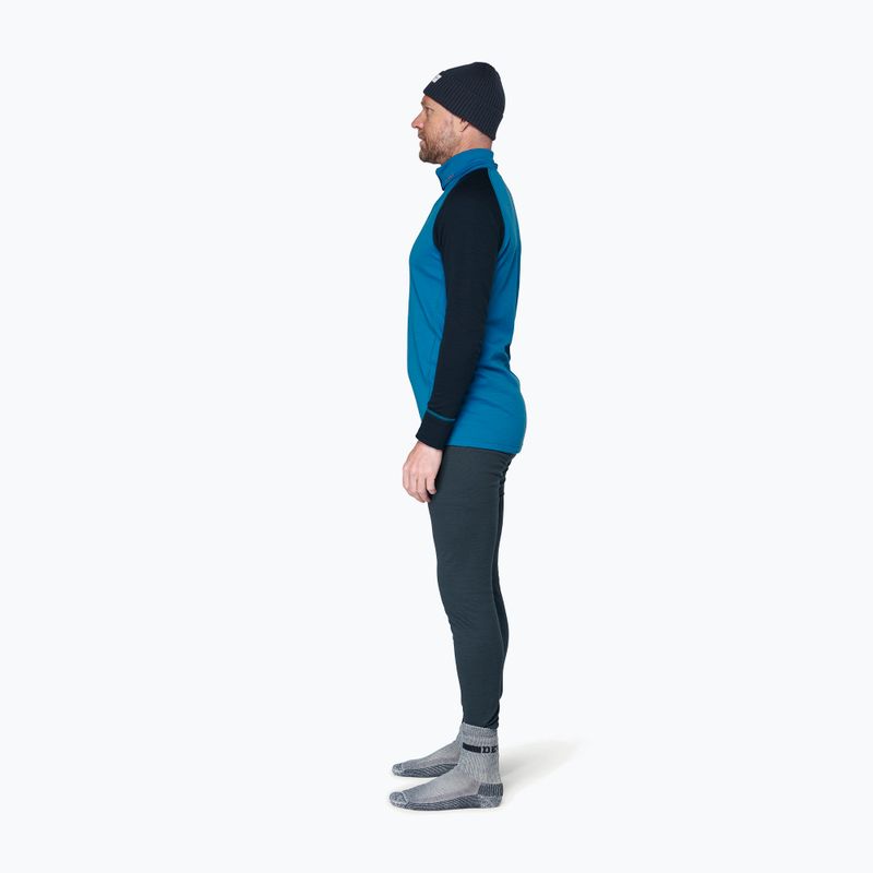 Мъжки термоактивен суитшърт Devold Duo Active Merino 205 Zip Neck blue/ink 4