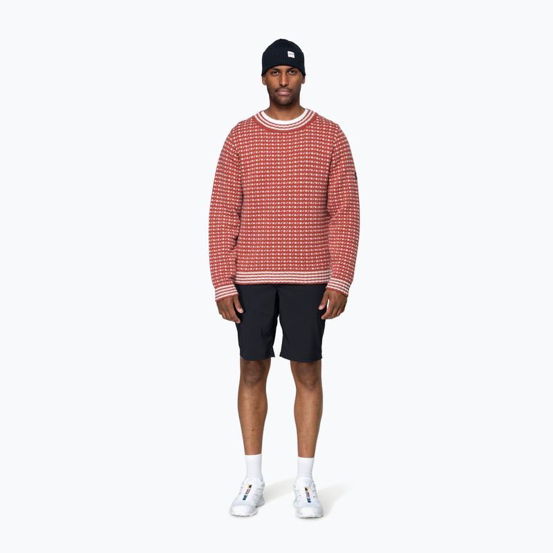 Пуловер Devold Islender Refined marsala/offwhite 5