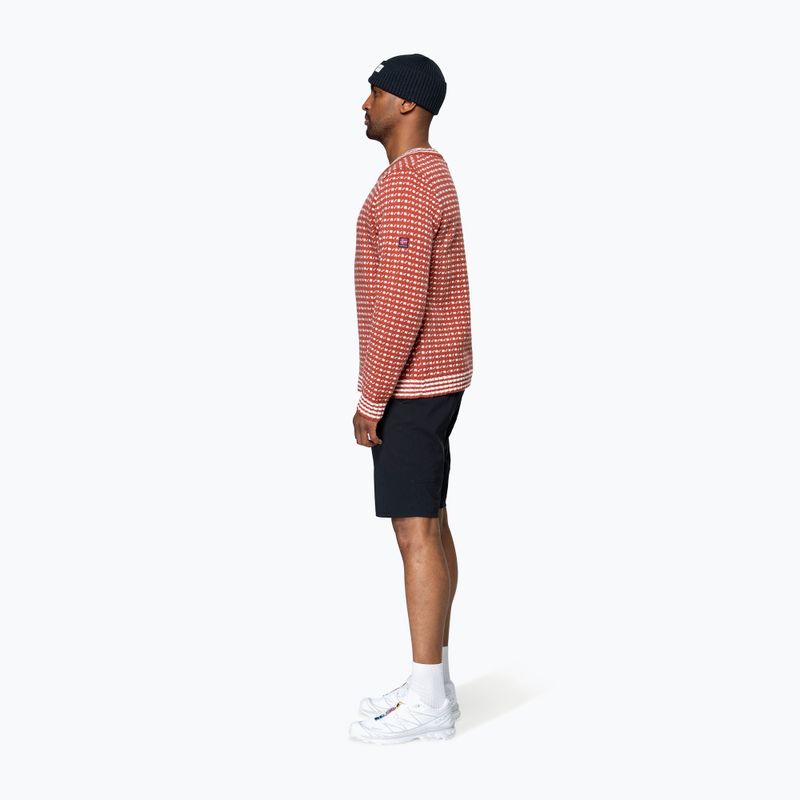Пуловер Devold Islender Refined marsala/offwhite 7