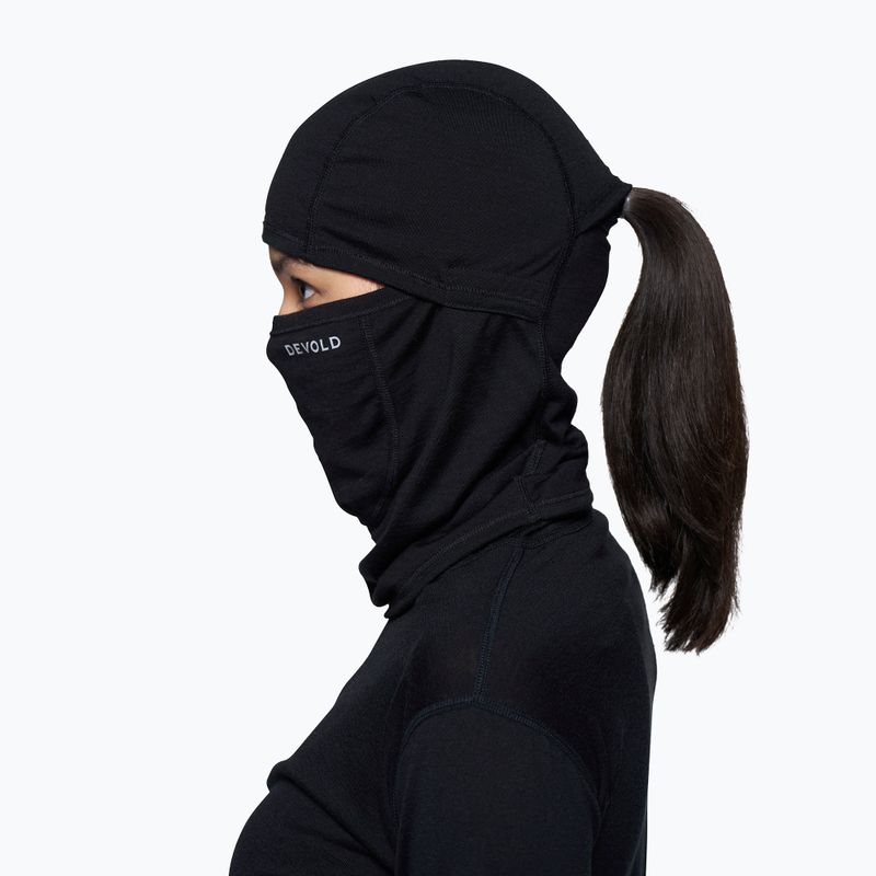 Шапка маска Devold Breeze Merino 150 black 2