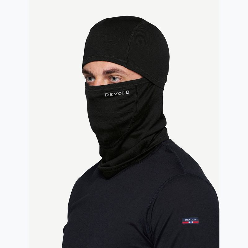 Шапка маска Devold Breeze Merino 150 black 3