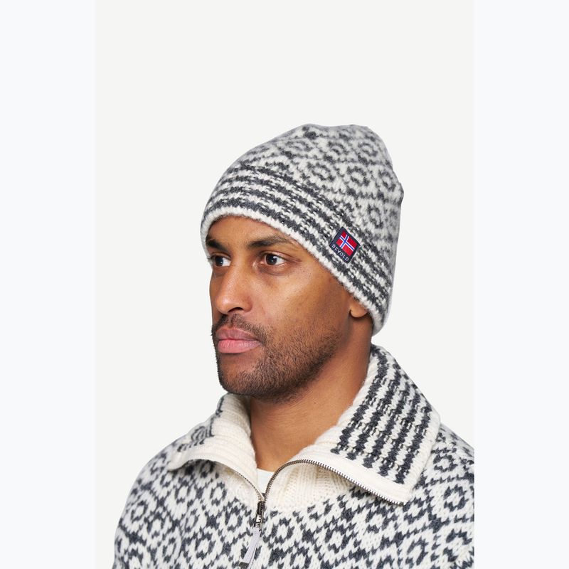 Зимна шапка Devold Svalbard Wool offwhite/anthracite 3