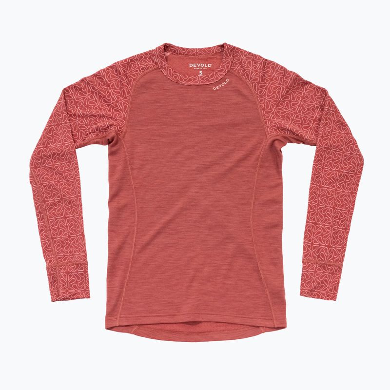 Дамски термоактивен суитшърт Devold Duo Active Merino 205 marsala 5