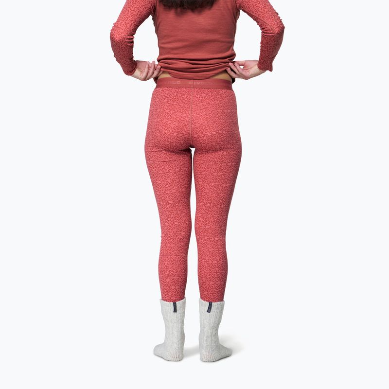 Дамски термоактивни панталони Devold Duo Active Merino 205 Longs marsala 2